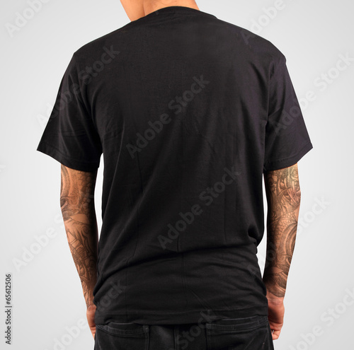 Black t-shirt template
