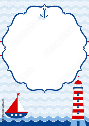 Nautical Invitation Card