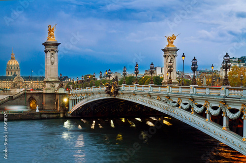 Bridge of Alexandre III,  Paris, France © neirfy