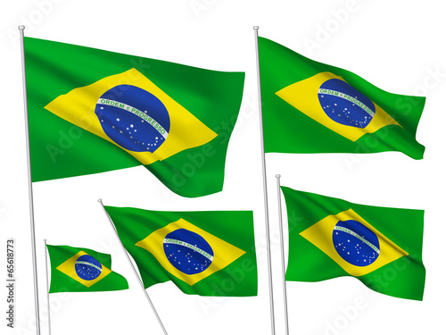 Brazil vector flags