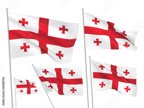 Georgia vector flags