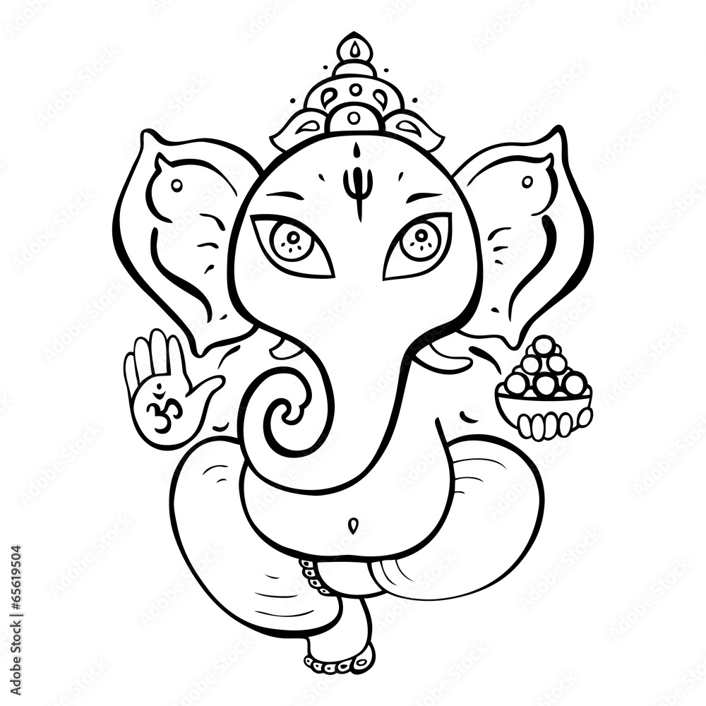 Fototapeta premium Hindu God Ganesha.