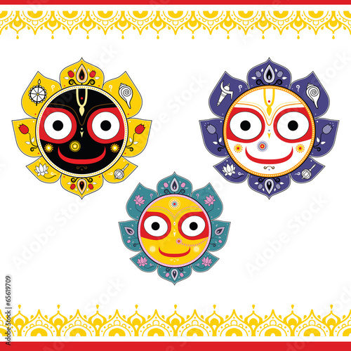 Jagannath. Indian God of the Universe.