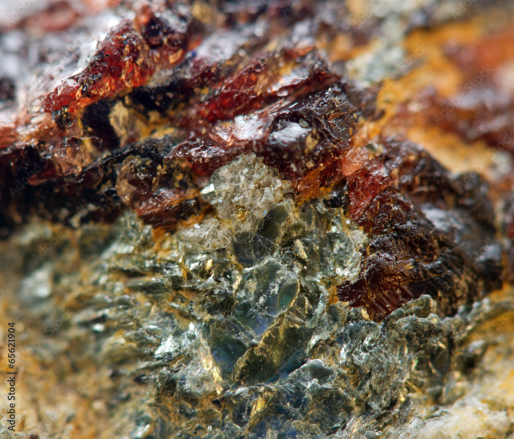 Crystal stone. Extreme closeup.Macro