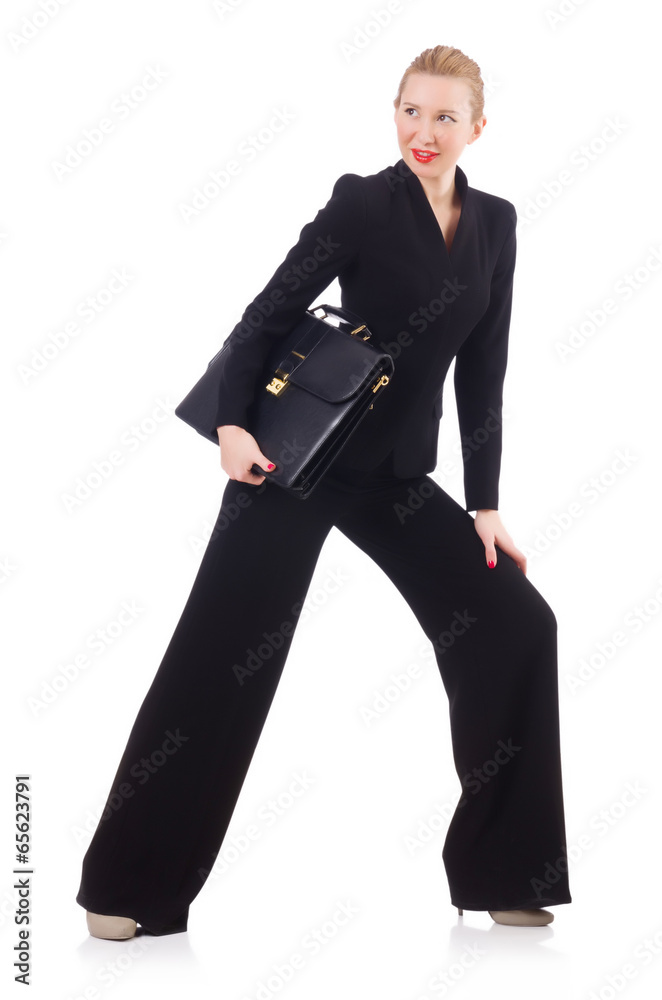 Businesswoman isolated on the white Businesswoman isolated on the white