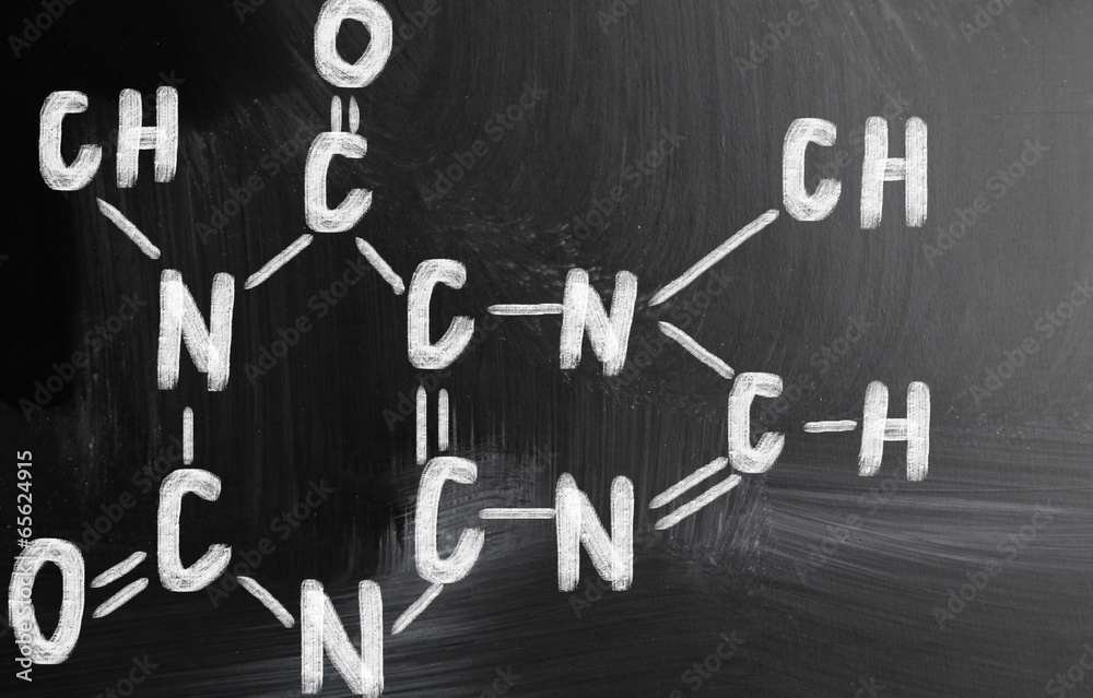 chemical formula on blackboard chemical formula on blackboard