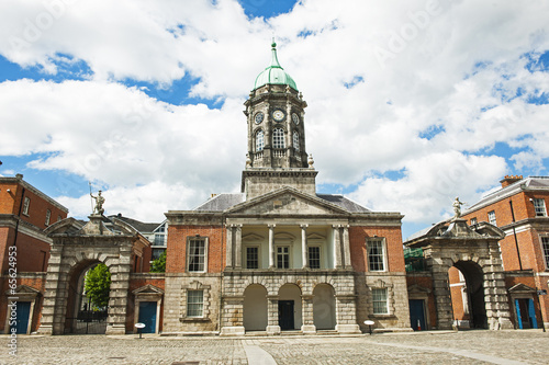 Canvas Print Innenhof des Dublin Castle, Dublin, Irland