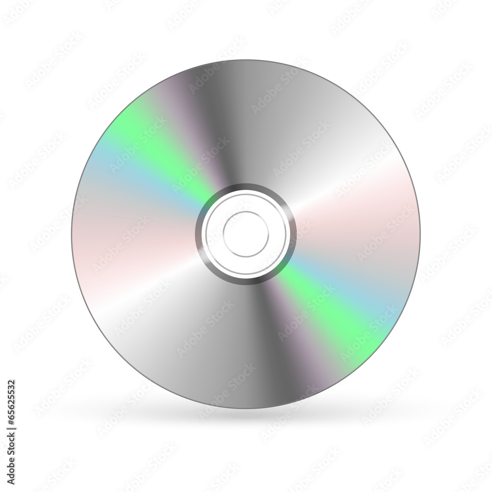 CD / DVD isolated on white