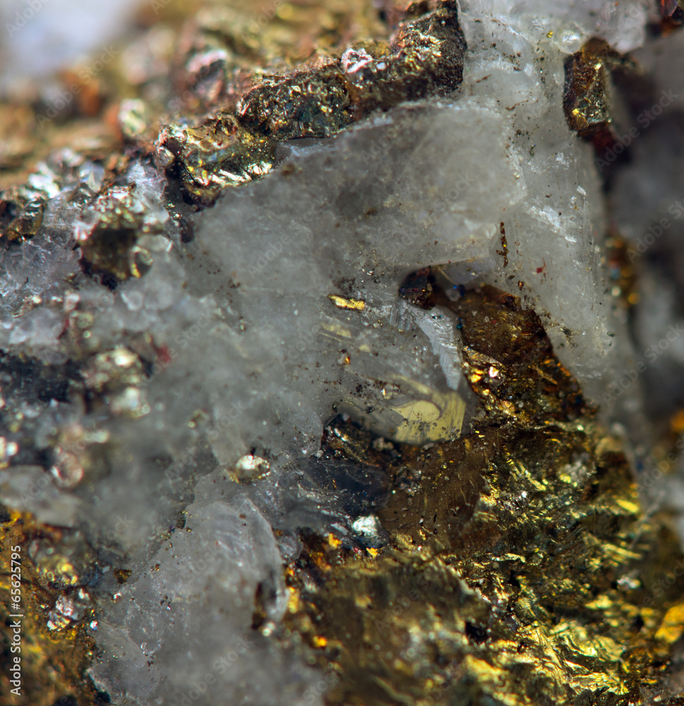 Nugget, gold, bronze, copper, iron. Macro. Extreme closeup Nugget, gold, bronze, copper, iron. Macro. Extreme closeup