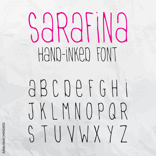 Sarafina Hand-Inked Font