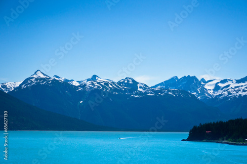 Beautiful view of Haines city near Glacier Bay, Alaska, USA