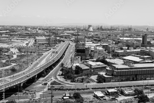 Haifa industrial area B W