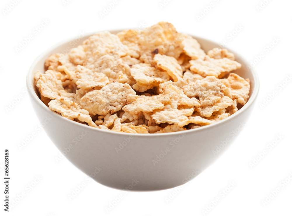cereals bowl isolated on white background cereals bowl isolated on white background