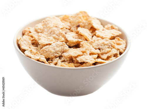 cereals bowl isolated on white background