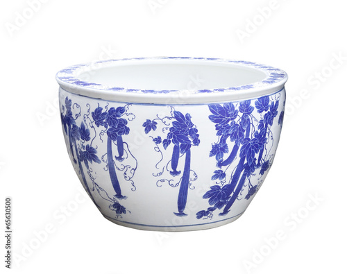 Φωτογραφία old chinese flowers pattern style painting on the ceramic bowl,