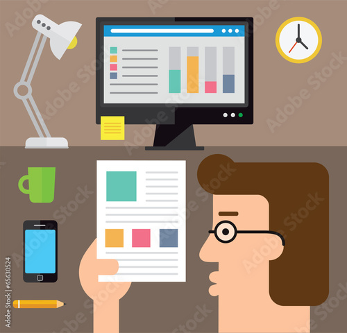 Checking the stats on paper