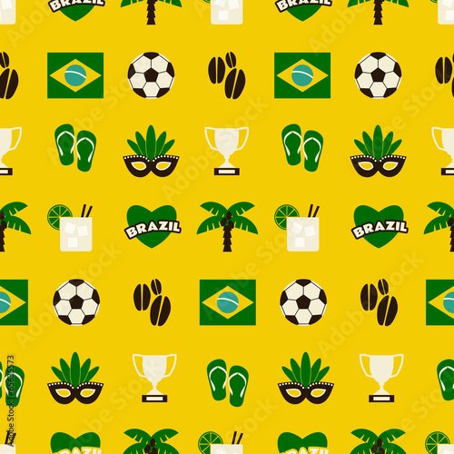 Seamless Brazil Background