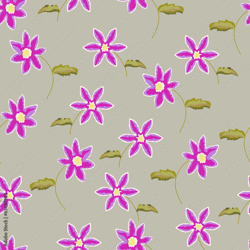Fototapeta premium Seamless floral pattern