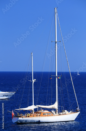 Yachting on the Mediteranean Sea, Capri Island, Europe