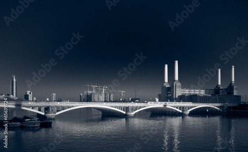 London Battersea Power Station at night photo