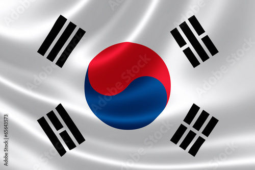 Flag of South Korea or Taegukgi photo