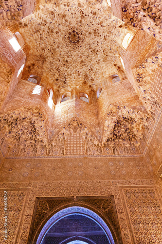 Star Shaped Ceiling Sala de Albencerrajes Alhambra Granada photo