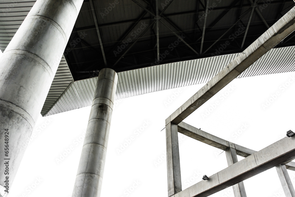 Naklejka premium ceiling and concrete construction