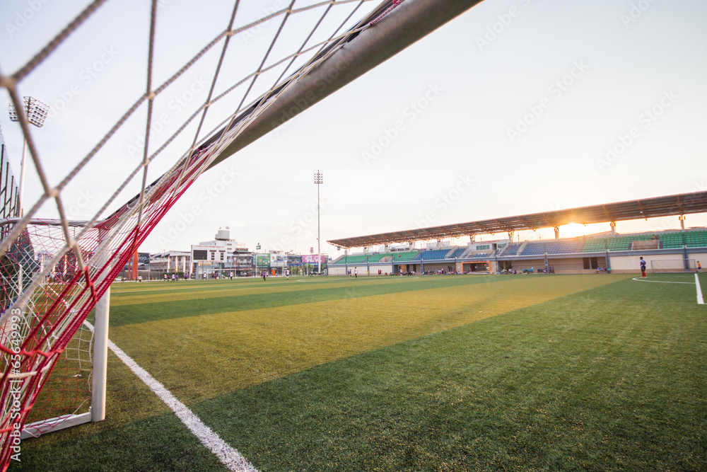 Fototapeta premium Soccer goal nets