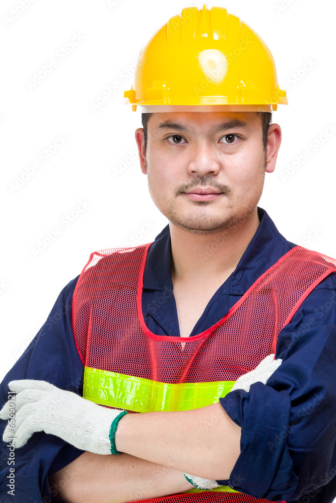 Asian builder portrait Asian builder portrait