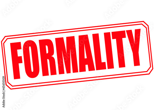 formality stamp