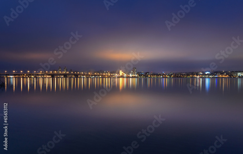 Night Skyline of Dnipropetrovsk. © roman_kharlamov