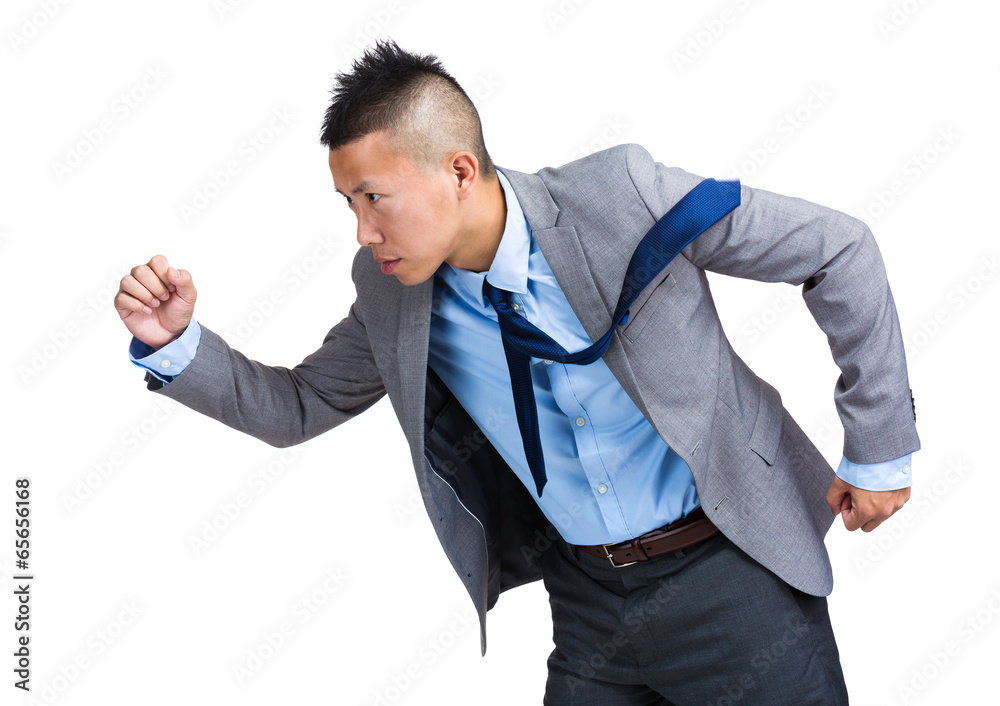 Businessman running Businessman running