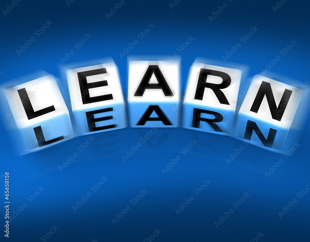 Obraz premium Learn Blocks Displays Education Studying and Learning