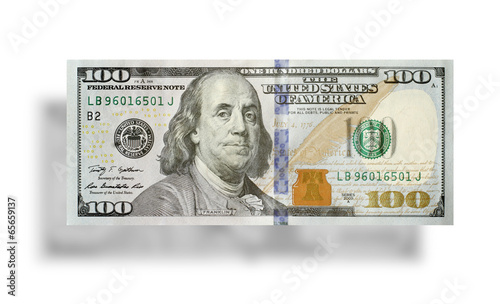 New 100 US dollar banknote 2013 edition.