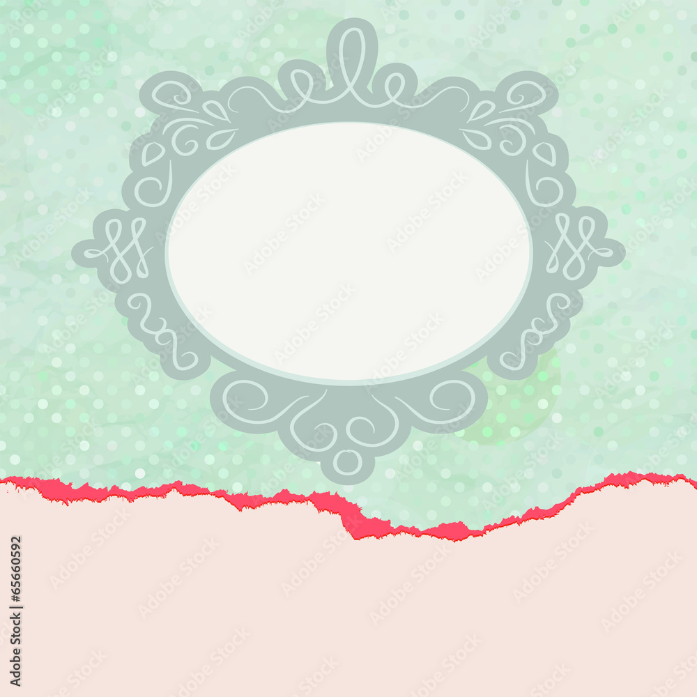 Valentine card with placeholder. EPS 8