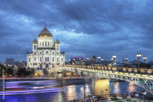 Moscow. Christ the Saviour Cathedral at night