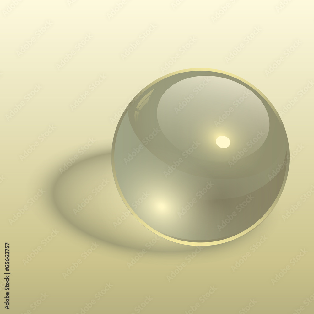 3D sphere transparent glass ball background 3D sphere transparent glass ball background