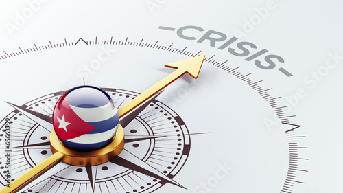 Canvas Print Cuba Crisis Concept.