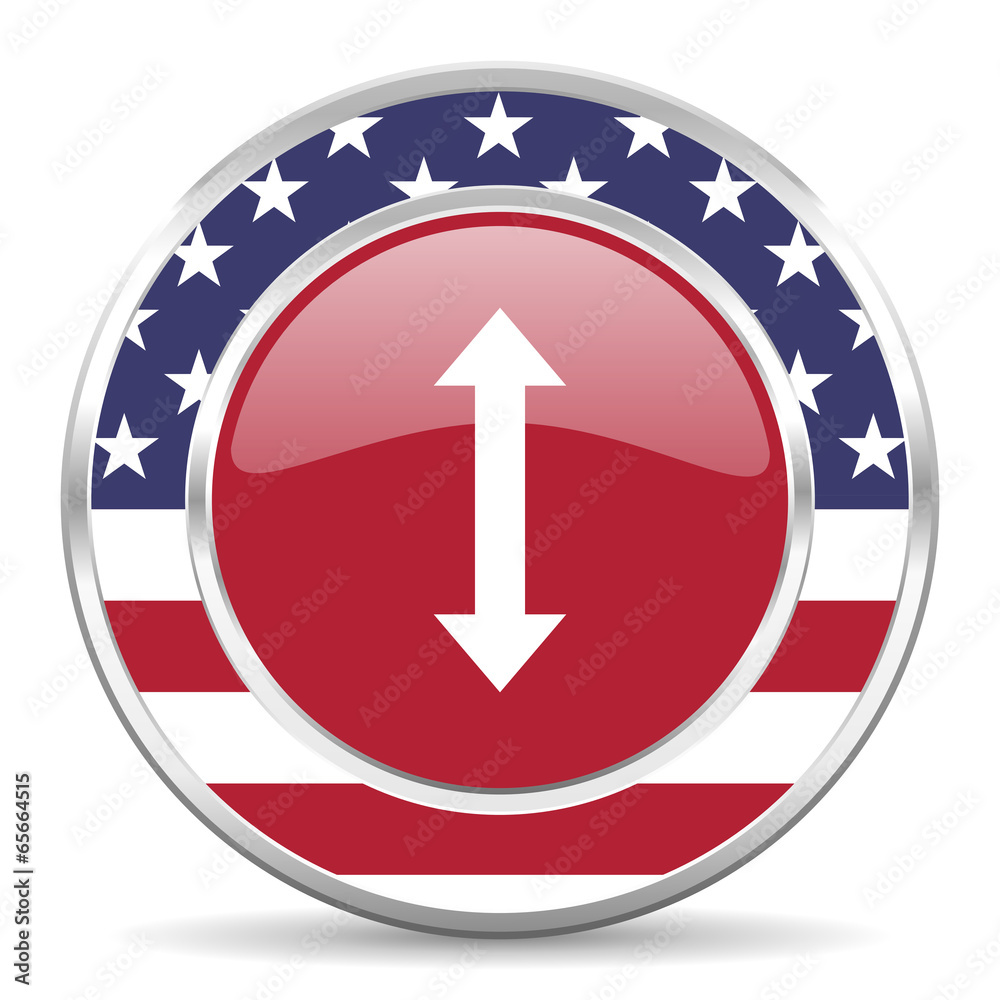 arrow american icon, usa flag arrow american icon, usa flag