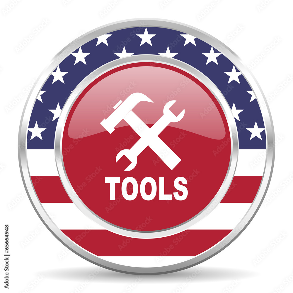 tools american icon, usa flag