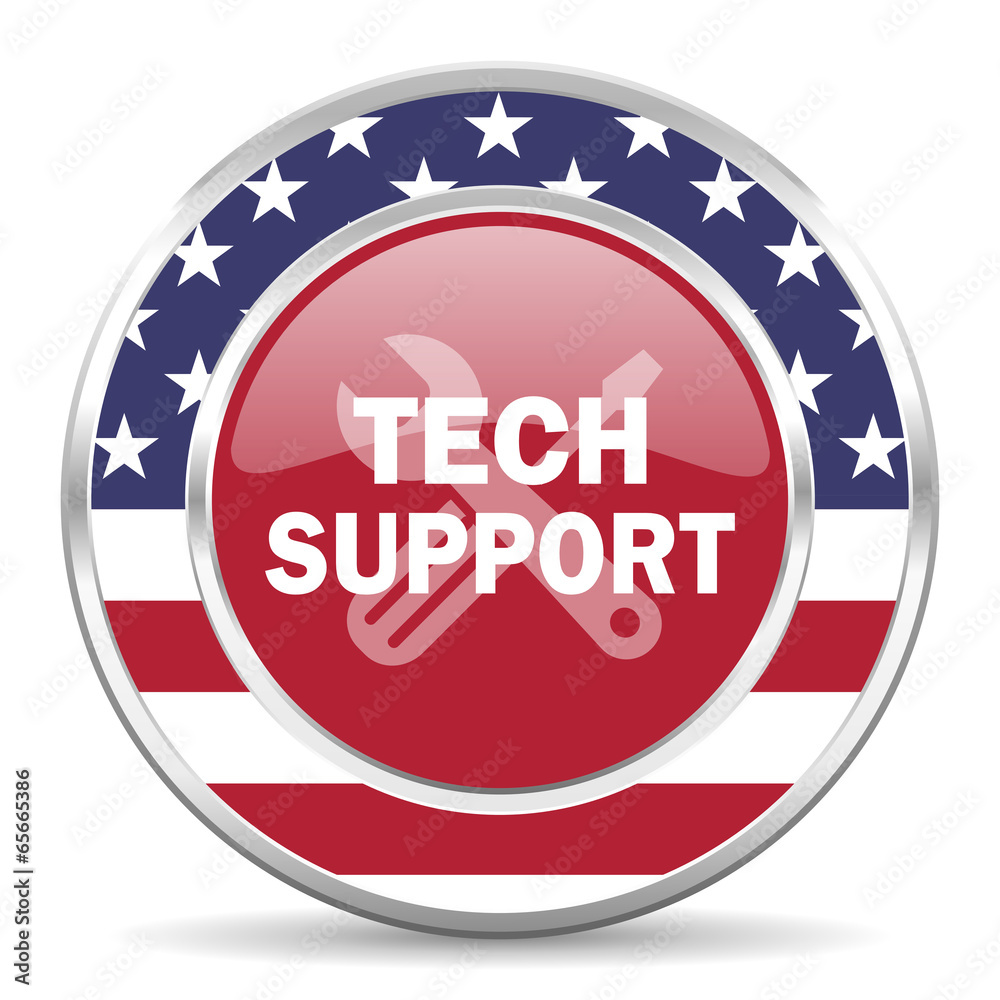 technical support american icon, usa flag technical support american icon, usa flag