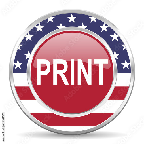 print american icon, usa flag