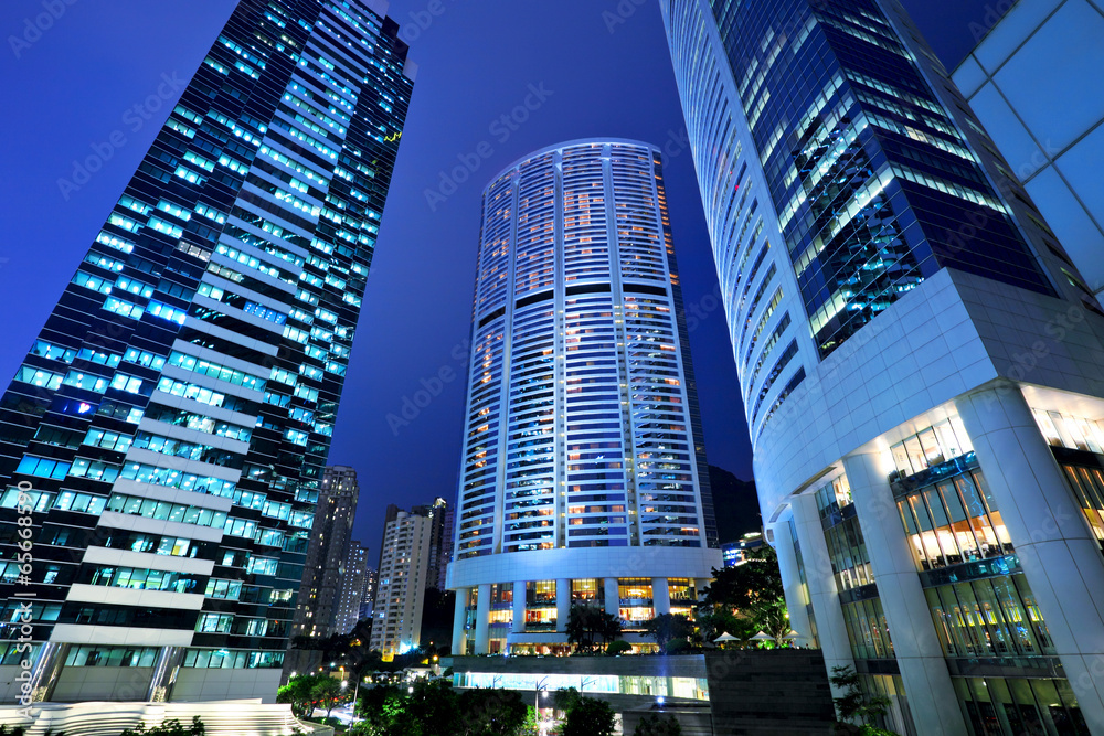 Obraz premium Central business district in Hong Kong