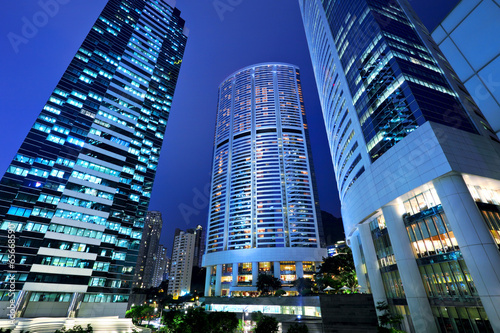 Central business district in Hong Kong