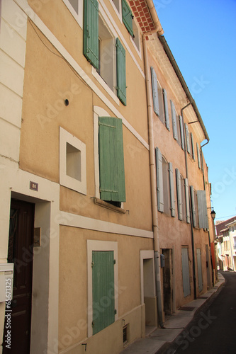 Colored houses in the Provence