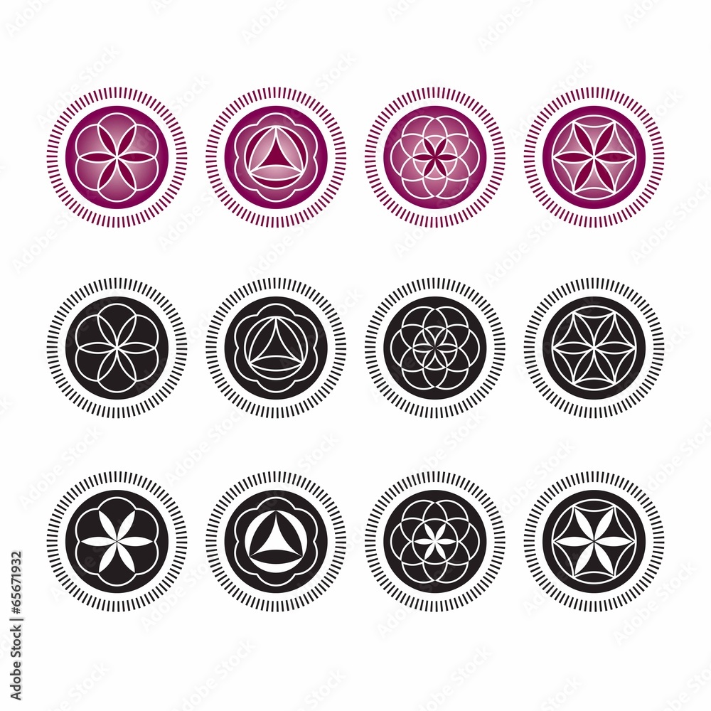 Abstract science symbols Abstract science symbols