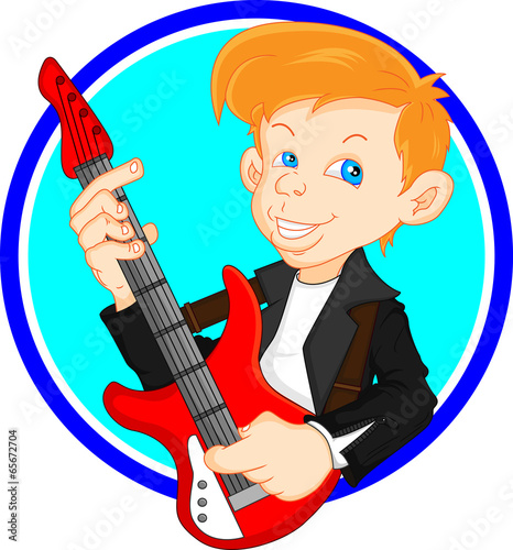 boy guitar player