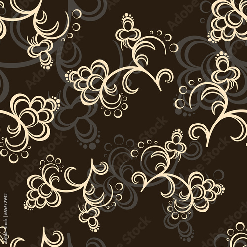 Gray Flower Pattern