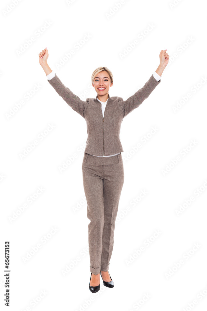 Businesswoman full length isolated Businesswoman full length isolated