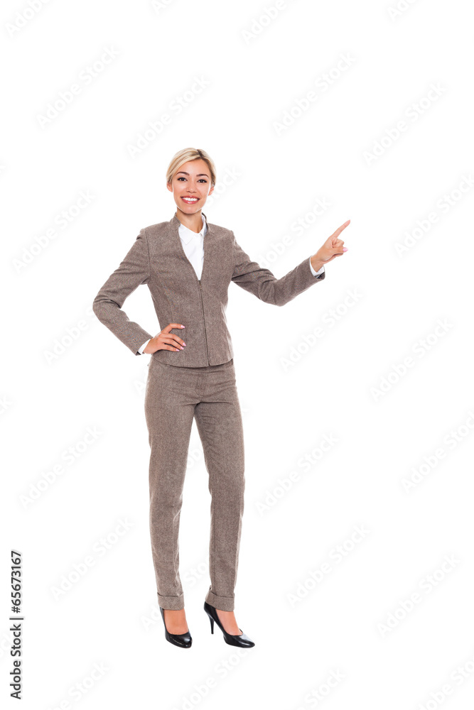Businesswoman full length isolated Businesswoman full length isolated